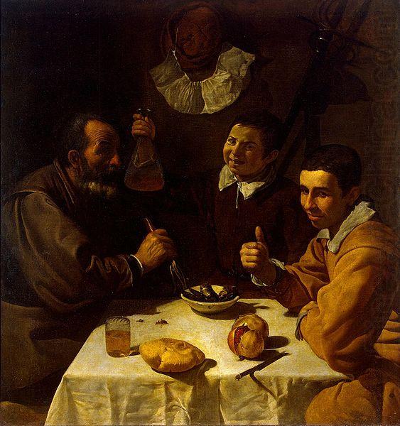 Diego Velazquez Drei Manner am Tisch china oil painting image